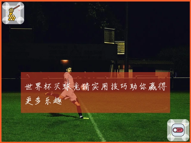 世界杯买球竞猜实用技巧助你赢得更多乐趣
