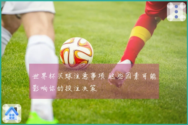 世界杯买球注意事项 这些因素可能影响你的投注决策